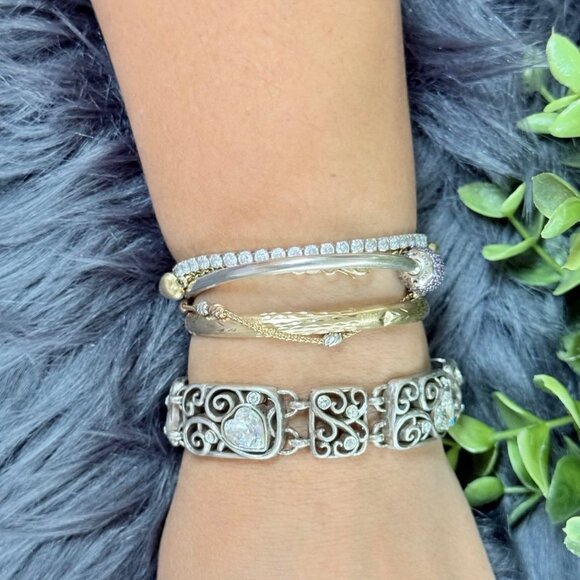 Brighton Heart Cz Scroll Bracelet - Picture 6 of 6